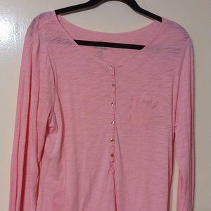 Old Navy Pink Women's Long Sleeve Shirt size Large